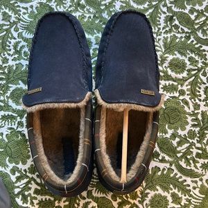 Barbour Fur Line Men’s Moccasins Size 10 Navy